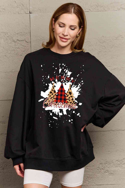 Simply Love Full Size MERRY CHRISTMAS Graphic Sweatshirt